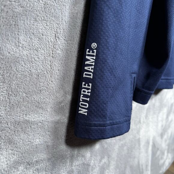 Under Armour Notre Dame 1/4 Zip ColdGear Reactor Pullover XXL - Picture 6 of 10